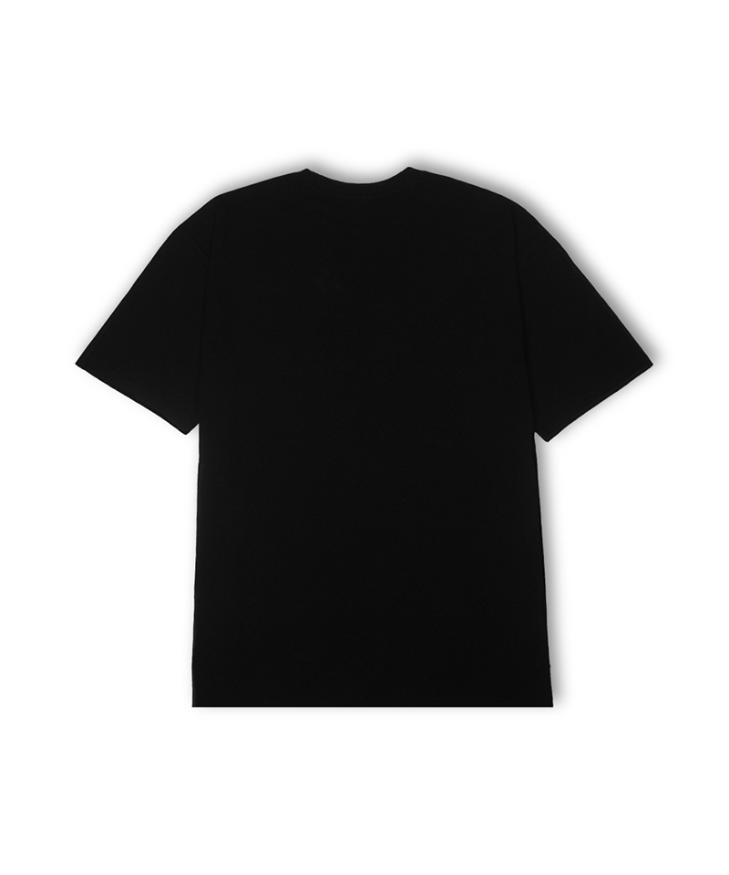 오버핏 FED 시그니처 로고 티셔츠 - 블랙
